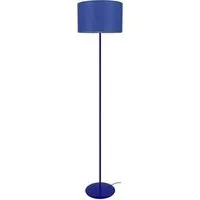 lampe de lecture tosel 50190 lampadaire droit métal bleu l 35 p 35 h 153 cm ampoule e27