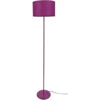 lampe de lecture tosel 50191 lampadaire droit métal violet l 35 p 35 h 153 cm ampoule e27