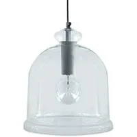 lampe de lecture tosel 13399 suspension dôme verre aluminium l 28 p 28 h 92 cm ampoule e27