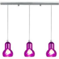 lampe de lecture tosel vianne aspect métal lustre acier 80x80x100 cm violet 20262