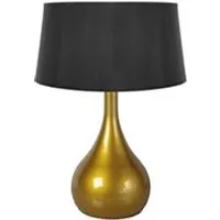 lampe de lecture tosel 64373 lampe de salon vase verre doré et noir l 45 p 45 h 66 cm ampoule e27