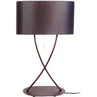 lampe de lecture tosel 62548 lampe de salon géométrique métal marron l 40 p 20 h 65 cm ampoule e27