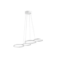 plafonnier wofi lampe suspendue à led vika 31 w blanc