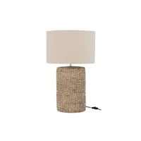 lampe à poser maison et styles lampe à poser 42x42x70 cm en coton et béton