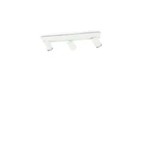 spot ideal lux rudy - lampe de plafond d'intérieur à 3 lumières, blanc, gu10