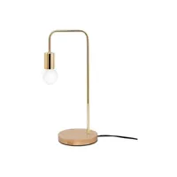 lampe à poser generique lampe de table de style scandinave - bor doré