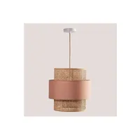 suspension sklum lampe suspendue en rotin satu nu brun pâle ?182 cm