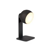 lampe à poser forlight magnet - lampe de table led noire 1.5w 2700k 134lm