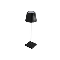 lampe à poser forlight night - lampe de table led noire ip54 1.3w 3000k 165lm