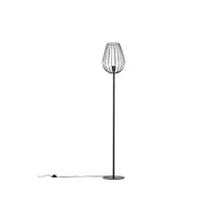 autres luminaires homcom lampadaire design industriel metal filaire ampoule e27 40 w max. 27,5 x 27,5 x 159 cm noir