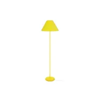 lampe de lecture tosel 50479 lampadaire droit métal jaune l 40 p 40 h 170 cm ampoule e27