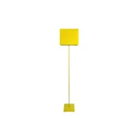 lampe de lecture tosel 50203 lampadaire droit métal jaune l 30 p 30 h 153 cm ampoule e27
