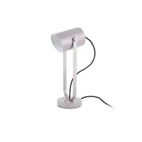 lampe de bureau present time - lampe de table snazzy - gris rose -