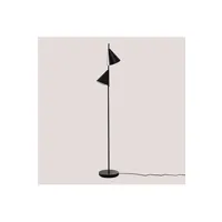 pied de lampe sklum lampadaire clarisse noir 164,7 cm