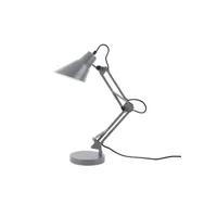 lampe de bureau present time - lampe de table fit - gris -