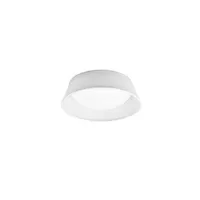 plafonnier diyas inspired mantra - nordica plafones - plafonnier encastré, 2 ampoules e27, cylindrique 32 cm, acrylique blanc avec abat-jour blanc ivoire