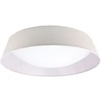 plafonnier diyas inspired mantra - nordica plafones - plafonnier affleurant, 9 ampoules e27, 90 cm, acrylique blanc avec abat-jour blanc ivoire