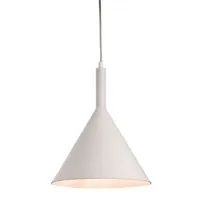 suspension firstlight products firstlight everest - luminaire suspendu à 1 ampoule en forme de dôme blanc avec intérieur blanc, e27