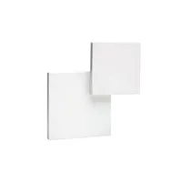 applique diyas inspired mantra fusion - tahiti - applique murale squares 5w led 3000k blanc mat, 285lm,