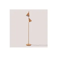 pied de lampe sklum lampadaire clarisse brun praliné 164,7 cm