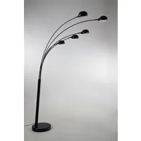 lampe de lecture fan europe luce_ambiente_design - lampadaire mutli arm arch, noir, e14