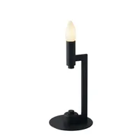 lampe à poser fan europe karol - lampe de table candle, gris ardoise, e14