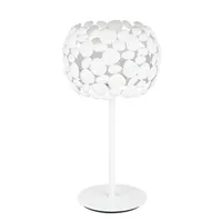 lampe à poser fan europe dioniso lampe de table 2 lumières blanc 30x51cm
