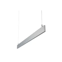 suspension saxby lighting saxby kingsley - barre de suspension linéaire led intégrée à bâton argent anodisé, dépoli ip40