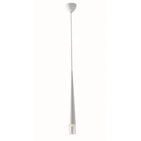 suspension fan europe lancelot - luminaire suspendu rond mince, verre, blanc, gu10