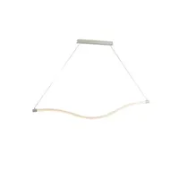 suspension fan europe halo plafonnier led suspendu blanc 2330lm 4000k 151.5x6.5x17cm