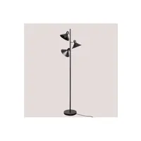 pied de lampe sklum lampadaire maurice noir 160 cm