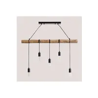 suspension sklum lampe suspendue silian noir 35 - 180 cm