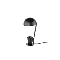 lampe à poser angel cerda lampe de table en acier noir 8038c, ø20 x 40 cm. -
