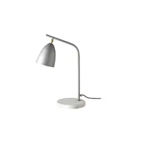 lampe à poser angel cerda lampe de table en marbre et acier gris 8037c, 37 x 22 x 54 cm. -