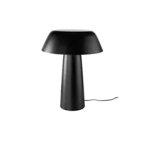 lampe à poser angel cerda lampe de table en acier noir 8042c, ø50 x 62 cm. -