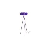 lampadaire tosel tiago - lampadaire trépied métal violet