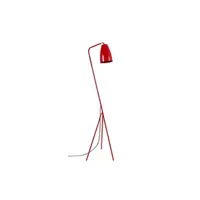 lampadaire tosel 95300 lampadaire liseuse articulé métal rouge l 30 p 30 h 160 cm ampoule e27