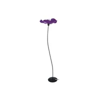 lampadaire tosel 50972 lampadaire arbre métal noir et violet l 40 p 40 h 155 cm ampoule e27