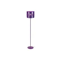 lampadaire tosel 50494 lampadaire droit métal violet l 28 p 28 h 170 cm ampoule e27