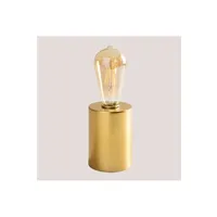 lampe à poser sklum lampe de table sans fil gelyn or 23,5 cm