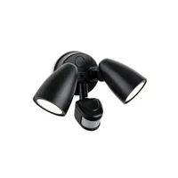 spot firstlight products projecteur double mur à détecteur de mouvement pir à led intégré de sécurité firstlight noir ip54