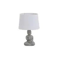 lampe céramique bouddha gris 34 cm