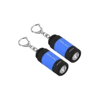 lampe de poche (standard) generique patikil 2.1 mini led porte-clés lampe poche, 2 paquet edc petite torche avec usb,, léger bleu