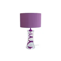 lampe à poser tosel 62891 lampe a poser évasée verre violet l 30 p 30 h 54 cm ampoule e27