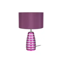 lampe de chevet tosel 62939 lampe de chevet conique verre rose et violet l 30 p 30 h 50 cm ampoule e27