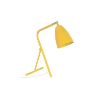 lampe de bureau tosel 90263 lampe de bureau articulé métal jaune l 30 p 20 h 40 cm ampoule e14