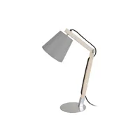lampe de bureau tosel 90368 lampe de bureau articulé bois naturel et gris l 28 p 28 h 70 cm ampoule e14