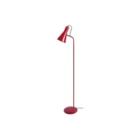 lampadaire tosel 95098 lampadaire liseuse articulé métal rouge l 40 p 40 h 150 cm ampoule e27