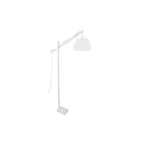 lampadaire tosel 95272 lampadaire liseuse articulé bois blanc l 80 p 80 h 180 cm ampoule e27