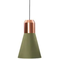 classicon suspension bell light - cuivre - matière verte, 32 cm de diamètre